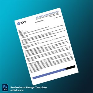 Editable India KVB Staffing Solutions Private Limited Employment Verification Letter Template (Word&PDF) Page Preview - EditDocs