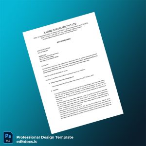 Editable India Karine Capital ISC Pvt Ltd Employment Verification Letter Template (Word&PDF) Page Preview - EditDocs