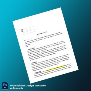 Editable India Kasana Builders Private Limited Appointment Letter Template (Word&PDF) Page Preview - EditDocs