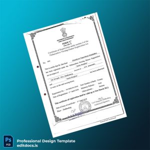 Editable India Maharashtra Nursing Homes Registration Certificate Template (Word&PDF) Page Preview - EditDocs