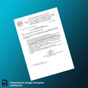 Editable India Maharashtra State Council Registration Certificate Template (Word&PDF) Page Preview - EditDocs