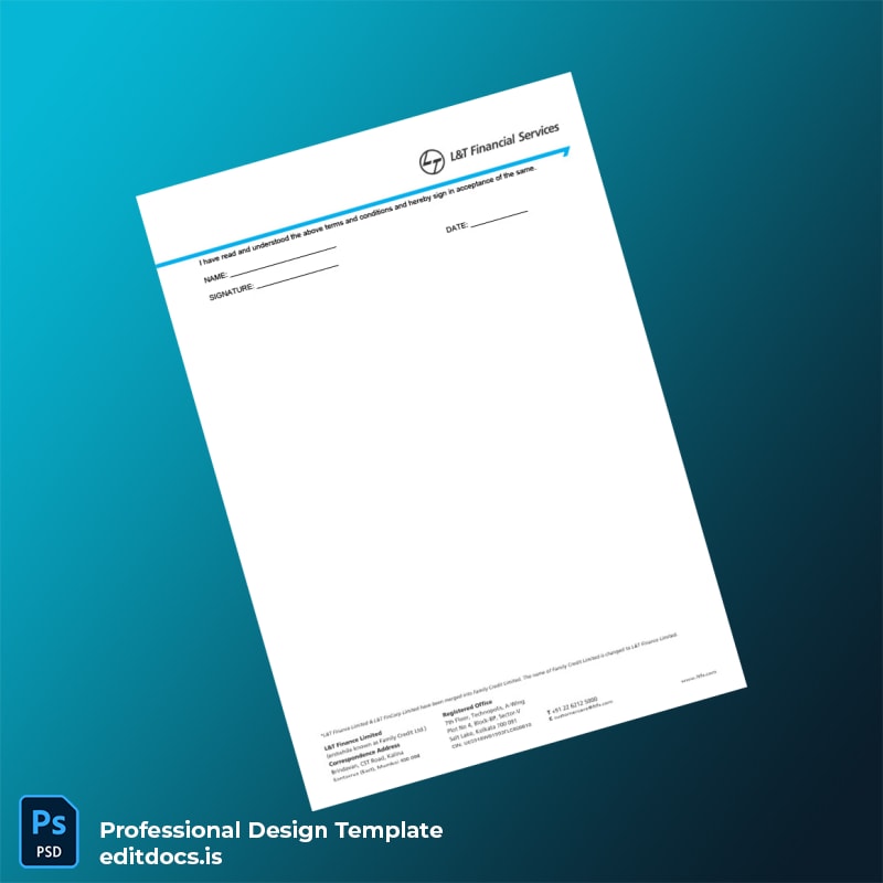 Editable India Micro Loans Employment Verification Letter Template in Word and PDF formats page 6 Page Preview - EditDocs