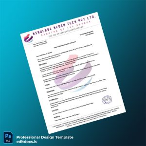 Editable India Mindlabz Media Tech Pvt Ltd Employment Verification Letter Template (Word&PDF) Page Preview - EditDocs