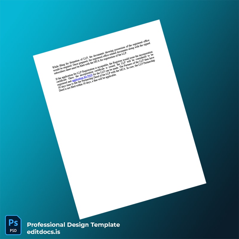 Editable India Ministry of Commerce Registration Certificate Template in Word and PDF formats page 5 Page Preview - EditDocs