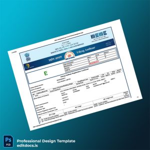Editable India Ministry of Micro Small and Medium Enterprises Udyog Aadhaar Registration Certificate Template (Word&PDF) Page Preview - EditDocs