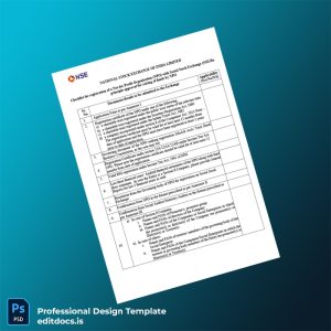 Editable India NSE Checklist for Registration of Not-for-Profit Organization Template (Word&PDF) Page Preview - EditDocs