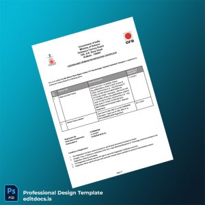 Editable India Ordnance Factory Board Registration Certificate Template (Word&PDF) Page Preview - EditDocs