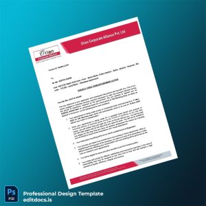 Editable India Orion Corporate Alliance Pvt Ltd Employment Verification Letter Template (Word&PDF) Page Preview - EditDocs