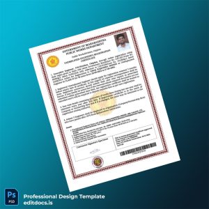Editable India Public Works Division Unemployed Engineer s Registration Certificate Template (Word&PDF) Page Preview - EditDocs