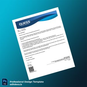 Editable India QUES Employment Verification Letter Template (Word&PDF) Page Preview - EditDocs