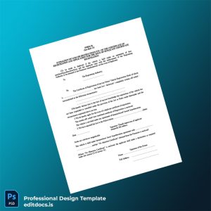 Editable India Registration Authority Duplicate Vehicle Registration Certificate Template (Word&PDF) Page Preview - EditDocs