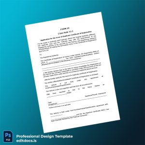 Editable India Registration Certificate Template (Word&PDF) Page Preview