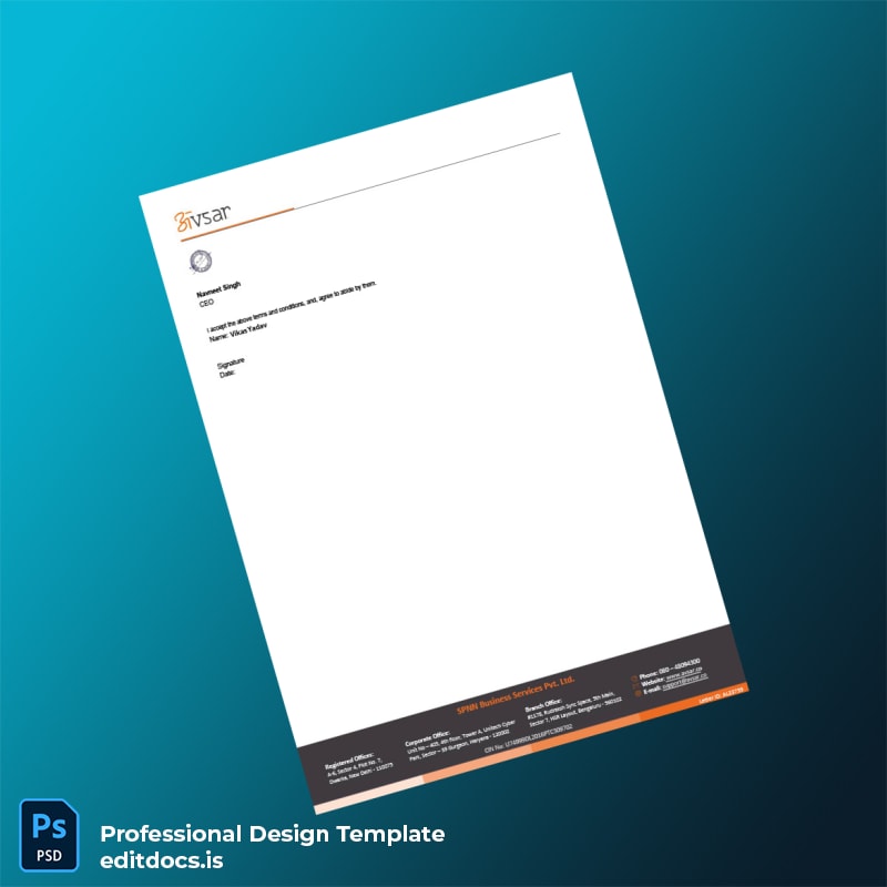 Editable India SPNN Business Services Private Limited Employment Verification Letter Template in Word and PDF formats page 5 Page Preview - EditDocs