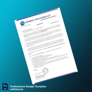 Editable India Senwell Solutions LLP Employment Verification Letter Template (Word&PDF) Page Preview - EditDocs