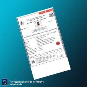 Editable India State DMLT DMRT Registration Certificate Template (Word&PDF) Page Preview - EditDocs