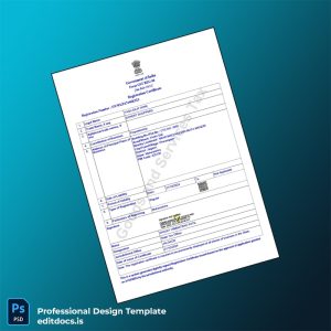 Editable India State Tax Authority GST Registration Certificate Template (Word&PDF) Page Preview - EditDocs
