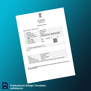 Editable India Superintendent GST Registration Certificate Template (Word&PDF) Page Preview