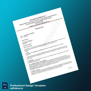 Editable India Survomax Minerals LLP Employment Verification Letter Template (Word&PDF) Page Preview - EditDocs