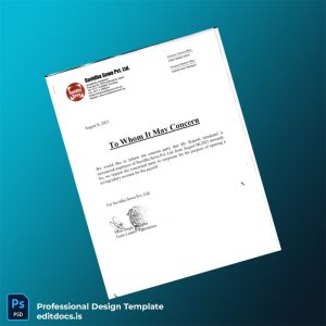 Editable India Suvidha Sewa Pvt Ltd Employment Verification Letter Template (Word&PDF) Page Preview - EditDocs