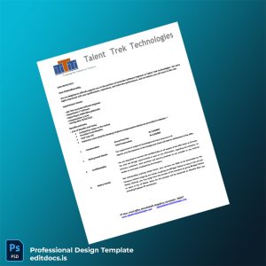 Editable India Talent Trek Technologies Employment Verification Letter Template (Word&PDF) Page Preview - EditDocs