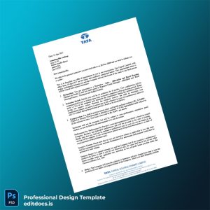 Editable India Tata Capital Limited Employment Verification Letter Template (Word&PDF) Page Preview - EditDocs