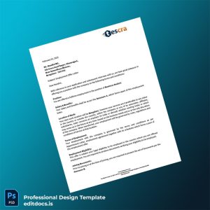 Editable India Tescra Offer Letter Template (Word&PDF) Page Preview - EditDocs