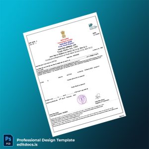 Editable India Trade Marks Registry Trade Mark Registration Certificate Template (Word&PDF) Page Preview - EditDocs