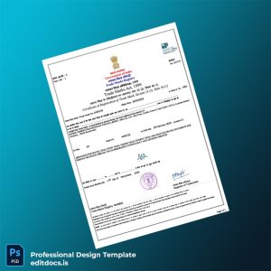 Editable India Trademark E-Registration Certificate Template (Word&PDF) Page Preview - EditDocs