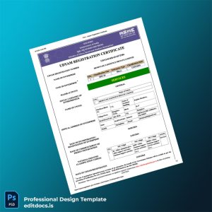 Editable India UDYAM MSME Registration Certificate Template (Word&PDF) Page Preview - EditDocs