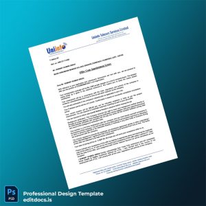 Editable India Uniinfo Telecom Services Ltd Employment Verification Letter Template (Word&PDF) Page Preview - EditDocs