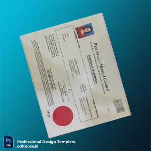 Editable India West Bengal Medical Council Registration Certificate Template (Word&PDF) Page Preview - EditDocs