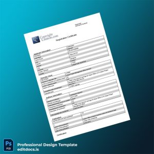 Editable Libyan Arab Jamahiriya Copyright Registration Certificate Template (Word&PDF) Page Preview - EditDocs