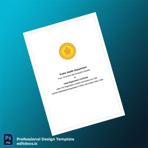 Editable Maharashtra Public Health Department Death Registration Certificate Template (Word&PDF) Page Preview - EditDocs