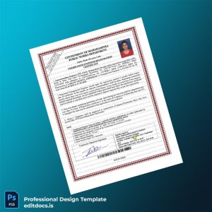 Editable Maharashtra Public Works Department Unemployed Engineer Registration Certificate Template (Word&PDF) Page Preview - EditDocs