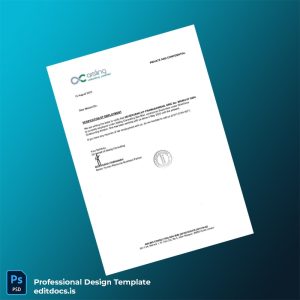 Editable Malaysia Aisling Consulting Employment Verification Letter Template (Word&PDF) Page Preview - EditDocs