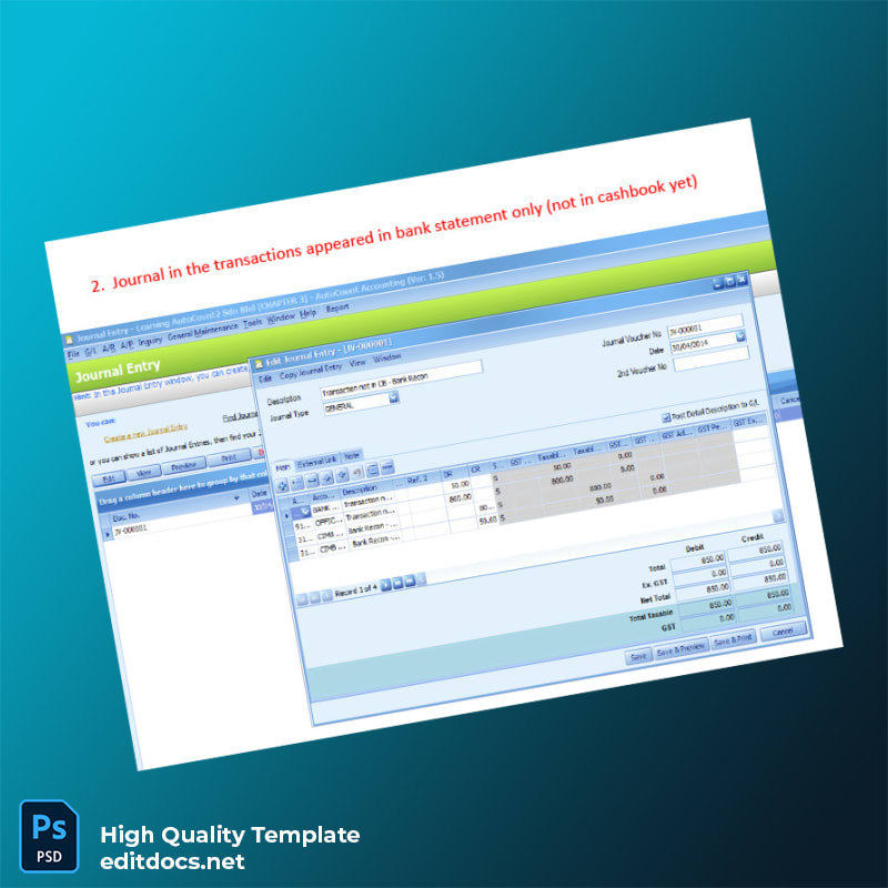 Malaysia CIMB Bank Reconciliation Guide Template in Word and PDF formats page 3