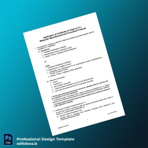 Editable Malaysia Chinese Chamber of Commerce and Industry Certificate of Origin Template (Word&PDF) Page Preview - EditDocs