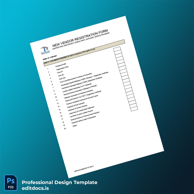 Editable Malaysia ProLintas Business Registration Certificate Template in Word and PDF formats page 4 Page Preview - EditDocs