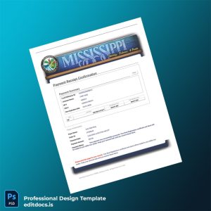 Editable Mississippi Department of Wildlife Fisheries and Parks Boat Registration Confirmation Template (Word&PDF) Page Preview - EditDocs