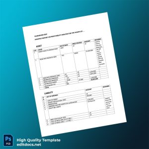 NEPA Editable Profitability Analysis Template in Word and PDF formats