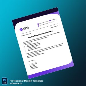 Editable Namibia Ariel Crypto Trade Employment Verification Letter Template (Word&PDF) Page Preview - EditDocs