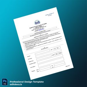 Editable Namibia Health Professions Councils Registration Certificate Template (Word&PDF) Page Preview - EditDocs