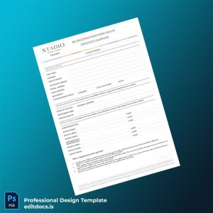 Editable Namibia STADIO Registration Form Template (Word&PDF) Page Preview - EditDocs