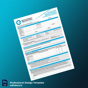Editable New Zealand Electrical Workers Registration Board Practising Licence Application Template (Word&PDF) Page Preview - EditDocs