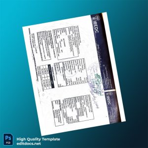 Nigeria IBEDC Editable Utility Bill Template in Word and PDF formats