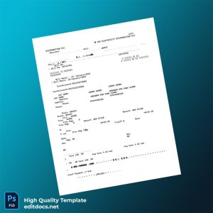 Nigeria Jos Electricity Distribution PLC Editable Utility Bill Template in Word and PDF formats