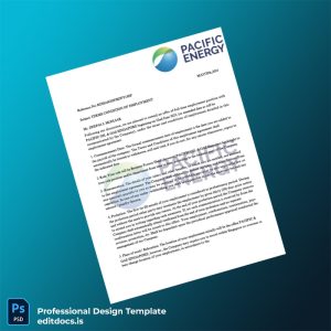 Editable Pacific Energy Employment Verification Letter Template (Word&PDF) Page Preview - EditDocs