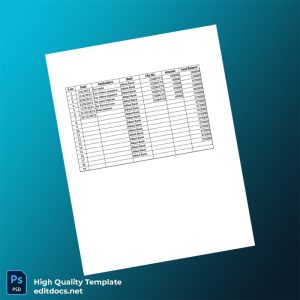 Pakistan Allied Bank Bank Statement Template in Word and PDF formats