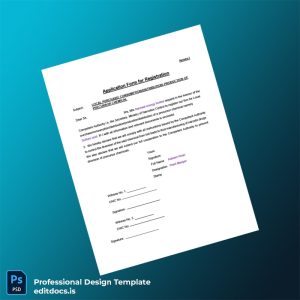 Editable Pakistan Application for Registration Certificate Template (Word&PDF) Page Preview - EditDocs