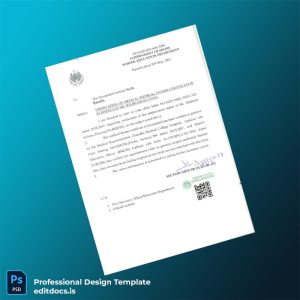 Editable Pakistan Chandka Medical College Hospital Employment Verification Letter Template (Word&PDF) Page Preview - EditDocs